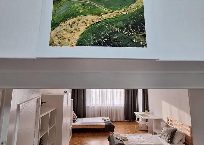 Quarto em Acomodações Particulares Brightcenterapartment